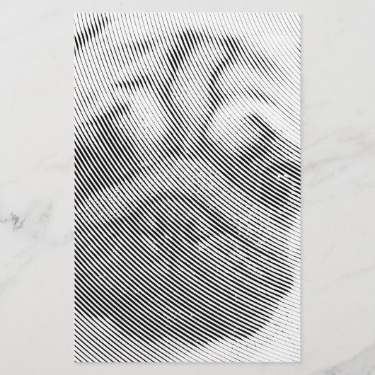 Pug顔 便箋 (正面)