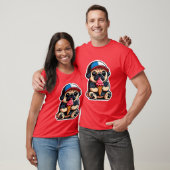 PUG食べ物アイスクリーム3 Tシャツ (ユニセックス)