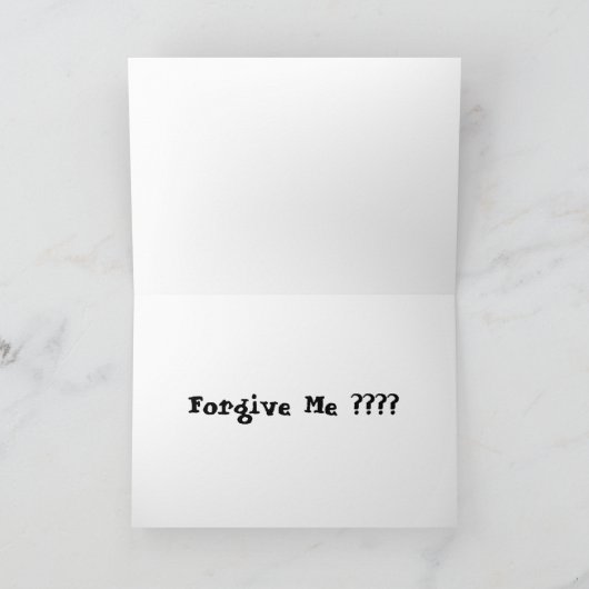 Pug – ごめんなさい カード (内部)