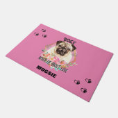 "PUG"のドーパーソナライズされたマット ドアマット (アングル)