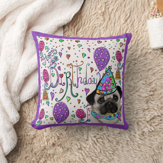 PUG クッション (ブランケット)