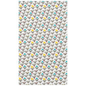 Pug – クリスマスにかわいい犬 テーブルクロス (正面)