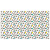 Pug – クリスマスにかわいい犬 テーブルクロス (正面(横))