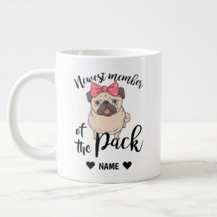 Pug – パックの最新メンバ ジャンボコーヒーマグカップ