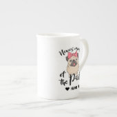 Pug – パックの最新メンバ ボーンチャイナマグカップ (正面右)