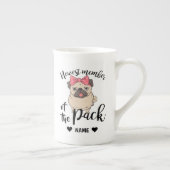 Pug – パックの最新メンバ ボーンチャイナマグカップ (右)