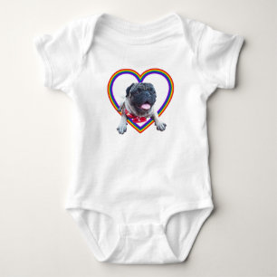 PUG ベビーボディスーツ
