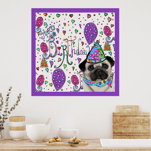 PUG ポスター (キッチン)