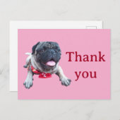 pug ポストカード (正面/裏面)