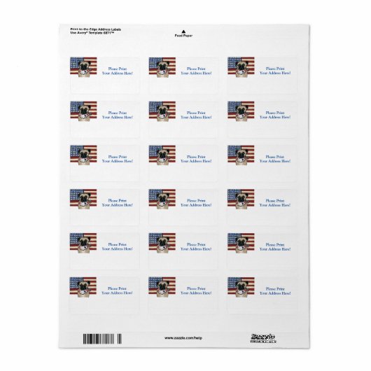 PUG ラベル (フルシート)