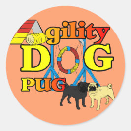 Pug_機敏性ギフト ラウンドシール