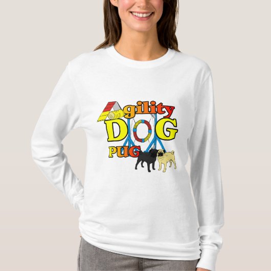 Pug_機敏性ギフト Tシャツ (正面)