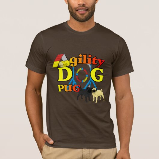 Pug_機敏性ギフト Tシャツ (正面)