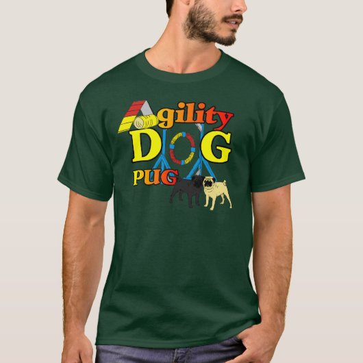 Pug_機敏性ギフト Tシャツ (正面)