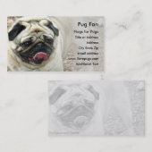 Pug #2フォト名刺 名刺 (正面/裏面)