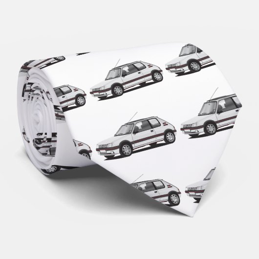 Pug 205 GTi白色 ネクタイ (ロール)