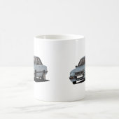 Pug 505 - 2 xブルーグレー画像 – コーヒーマグカップ (中央)