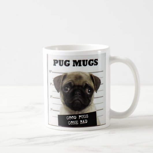 pug_5 コーヒーマグカップ (右)