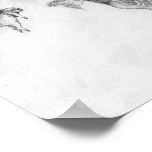 Pug and Angel ポスター (角)