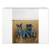 pug and Boston terrier calendar カレンダー (カバー)