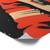 Pug Astronaut Poster, Pug Retro Print, Pug ポスター (角)