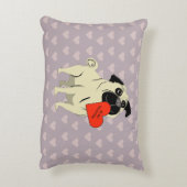 Pug be my Valentine アクセントクッション (裏面(縦))