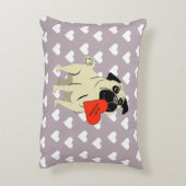 Pug be my Valentine アクセントクッション (裏面(縦))