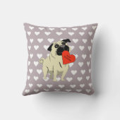 Pug be my Valentine クッション (裏面)