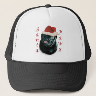 Pug (blk)サンタポーズ キャップ