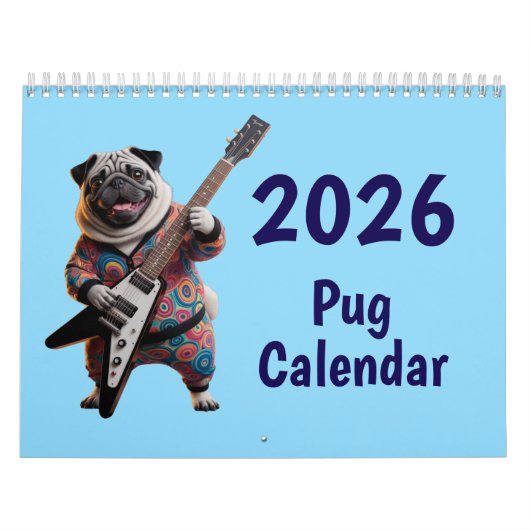 Pug Calendar カレンダー (カバー)