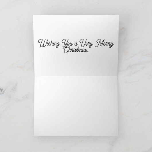 Pug & Cat – クリスマスカード カード (内部)