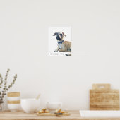 Pug + Chihuahua = Awwかわいい犬の種類の蝶ネクタイ ポスター (キッチン)