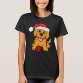 Pug Christmas Tree Dog Santa Merry Pugmas Tシャツ (正面)