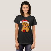 Pug Christmas Tree Dog Santa Merry Pugmas Tシャツ (正面フル)
