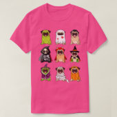 Pug Collection Happy Pug-o-ween Halloween Spooky C Tシャツ (デザイン正面)