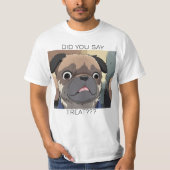 PUG comic shirt Tシャツ (正面)