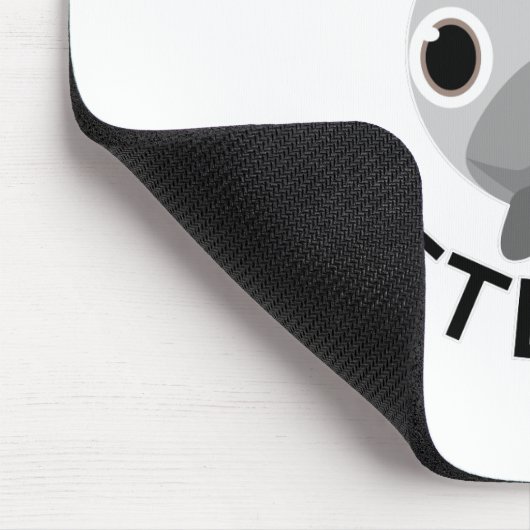 Pug Crazy Little Dog マウスパッド (コーナー)