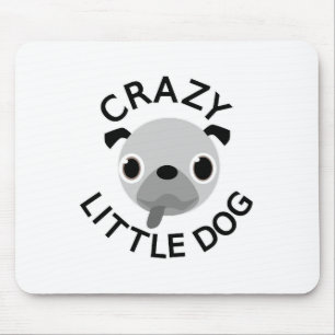 Pug Crazy Little Dog マウスパッド