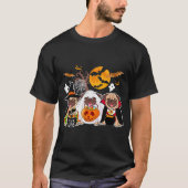 pug dad, dog lover tシャツ (正面)