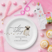 Pug Dogのセット結婚へようこそ ペーパープレート (パーティー)