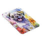 Pug Dogフォトマグネット マグネット (右側)
