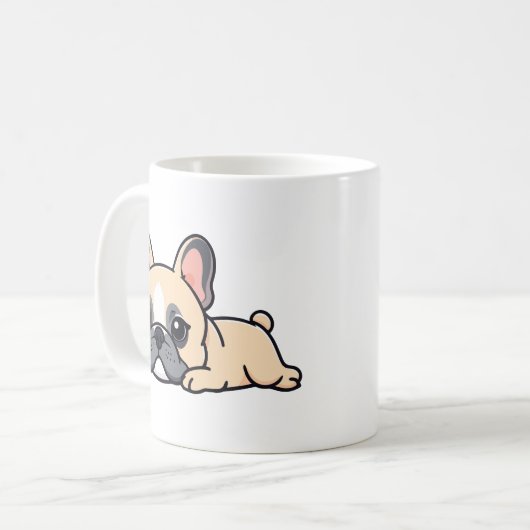 Pug dog コーヒーマグカップ (正面左)