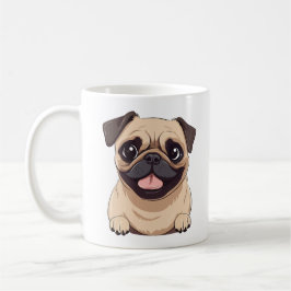 Pug dog コーヒーマグカップ