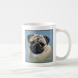 Pug Dog Art by Glenda S. Harlan コーヒーマグカップ