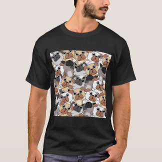 Pug Dog Art Pugs puppy funny cute dogs Tシャツ