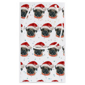 Pug Dog Breed Christmas Stars スモールペーパーバッグ (裏面)
