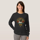 Pug dog breeds puppies pet dogs men women tシャツ (正面フル)