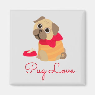 Pug dog Cute pug animal lover マグネット
