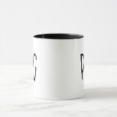 Pug Dog Edgy Minimalist Style For Pug Lovers Mug マグカップ (中央)