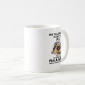 Pug Dog ImはPug Imではないベビー136 コーヒーマグカップ (正面右)